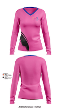 Play Baton 33343949 Women's Long Sleeve V-neck Shirt - 1