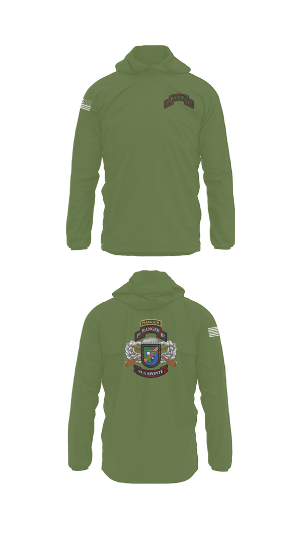 Windbreaker, 1/75 Ranger Battalion, Army, Teamtime, Team time, sublimation, custom sports apparel, team uniforms, spirit wear, spiritwear, sports uniforms, custom shirts, team store, custom team store, fundraiser sports, apparel fundraiser
