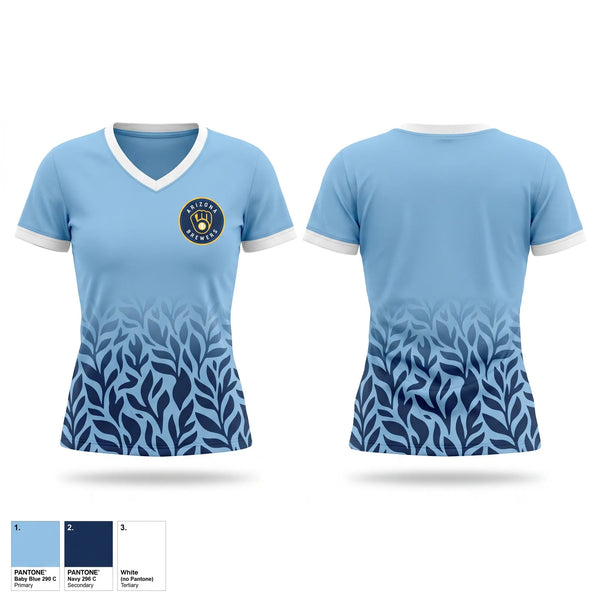 Womens Short Sleeve Vneck Shirt, Arizona Brewers, Baseball, Teamtime, Team time, sublimation, custom sports apparel, team uniforms, spirit wear, spiritwear, sports uniforms, custom shirts, team store, custom team store, fundraiser sports, apparel fundraiser