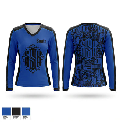 South Women's Long Sleeve V-neck Shirt - 1