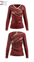 Kingz seat 57361387 Women's Long Sleeve V-neck Shirt - 100