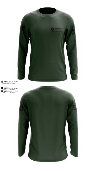 Long Sleeve Performance Shirt, GMR Georgia Honor Guard, EMS/EMT, Teamtime, Team time, sublimation, custom sports apparel, team uniforms, spirit wear, spiritwear, sports uniforms, custom shirts, team store, custom team store, fundraiser sports, apparel fundraiser