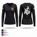 Anniston Police Department K9 Unit 48223087 Women's Long Sleeve V-neck Shirt - 1