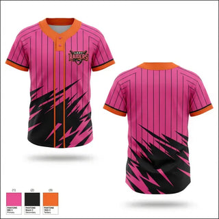 Two Button Softball Jersey, Lady Raiders, Softball, Teamtime, Team time, sublimation, custom sports apparel, team uniforms, spirit wear, spiritwear, sports uniforms, custom shirts, team store, custom team store, fundraiser sports, apparel fundraiser