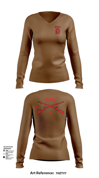 Womens Long Sleeve Vneck Shirt, Able Company, 3-509 IN (ABN), , Teamtime, Team time, sublimation, custom sports apparel, team uniforms, spirit wear, spiritwear, sports uniforms, custom shirts, team store, custom team store, fundraiser sports, apparel fundraiser