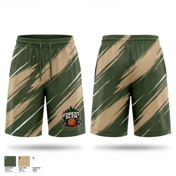 Athletic Shorts With Pockets, Forest Glen, Men's Basketball, Teamtime, Team time, sublimation, custom sports apparel, team uniforms, spirit wear, spiritwear, sports uniforms, custom shirts, team store, custom team store, fundraiser sports, apparel fundraiser