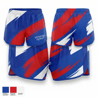 Womens Shorts, Jayhawks, Softball, Teamtime, Team time, sublimation, custom sports apparel, team uniforms, spirit wear, spiritwear, sports uniforms, custom shirts, team store, custom team store, fundraiser sports, apparel fundraiser