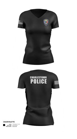 Womens Short Sleeve Vneck Shirt, CHPD, Police, Teamtime, Team time, sublimation, custom sports apparel, team uniforms, spirit wear, spiritwear, sports uniforms, custom shirts, team store, custom team store, fundraiser sports, apparel fundraiser
