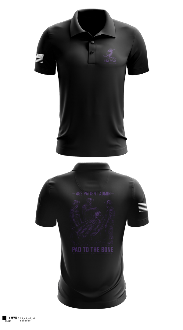 Short Sleeve Performance Polo, 452 MED DET, Army, Teamtime, Team time, sublimation, custom sports apparel, team uniforms, spirit wear, spiritwear, sports uniforms, custom shirts, team store, custom team store, fundraiser sports, apparel fundraiser