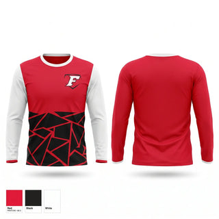 Long Sleeve Performance Shirt, Cap City Force - Gray, Softball, Teamtime, Team time, sublimation, custom sports apparel, team uniforms, spirit wear, spiritwear, sports uniforms, custom shirts, team store, custom team store, fundraiser sports, apparel fundraiser