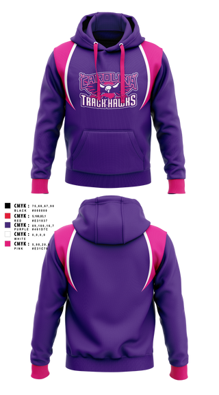 Hoodie, Carolina Track Hawks, Track & Field, Teamtime, Team time, sublimation, custom sports apparel, team uniforms, spirit wear, spiritwear, sports uniforms, custom shirts, team store, custom team store, fundraiser sports, apparel fundraiser