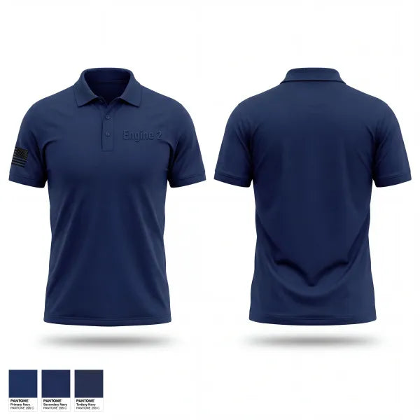 Short Sleeve Performance Polo, Engine 2, Fire Department, Teamtime, Team time, sublimation, custom sports apparel, team uniforms, spirit wear, spiritwear, sports uniforms, custom shirts, team store, custom team store, fundraiser sports, apparel fundraiser