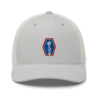 100th BN 442nd IN 13919560 Retro Trucker Hat | Yupoong 6606