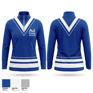 Quarter Zip Jacket, Polk county wolverines, Cheer, Teamtime, Team time, sublimation, custom sports apparel, team uniforms, spirit wear, spiritwear, sports uniforms, custom shirts, team store, custom team store, fundraiser sports, apparel fundraiser