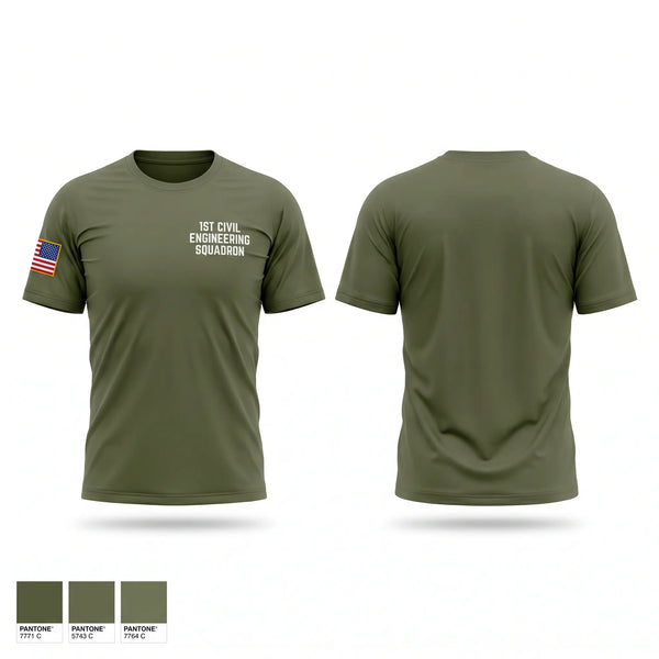 Short Sleeve Performance Shirt, 1st Civil Engineering Squadron, Air Force, Teamtime, Team time, sublimation, custom sports apparel, team uniforms, spirit wear, spiritwear, sports uniforms, custom shirts, team store, custom team store, fundraiser sports, apparel fundraiser