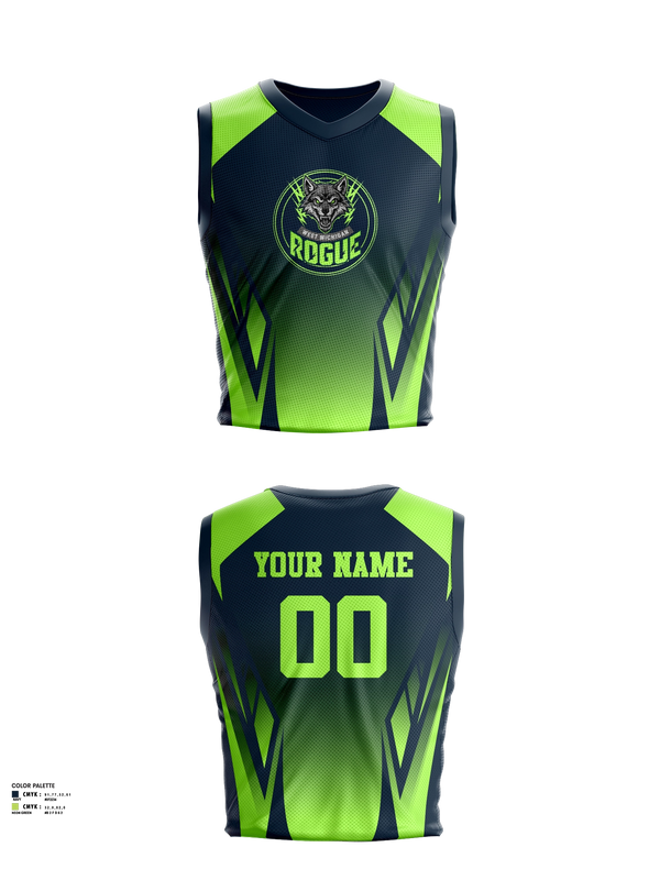 Mens Basketball Jersey, West Michigan Rogue, Men's Basketball, Teamtime, Team time, sublimation, custom sports apparel, team uniforms, spirit wear, spiritwear, sports uniforms, custom shirts, team store, custom team store, fundraiser sports, apparel fundraiser
