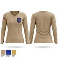 LEA Fort Riley Women's Long Sleeve V-neck Shirt - 1