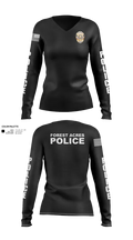 FOREST ACRES POLICE DEPARTMENT 85574925 Women's Long Sleeve V-neck Shirt - 30