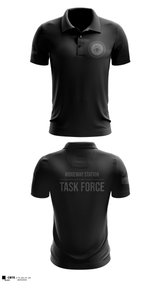 Short Sleeve Performance Polo, Ridgeway Station Task Force, Police, Teamtime, Team time, sublimation, custom sports apparel, team uniforms, spirit wear, spiritwear, sports uniforms, custom shirts, team store, custom team store, fundraiser sports, apparel fundraiser