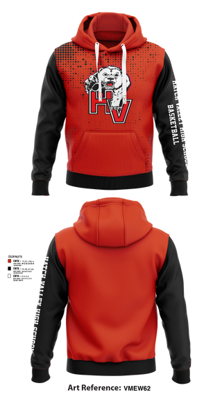 Hoodie, Hatch Valley High School Basketball, Women's Basketball, Teamtime, Team time, sublimation, custom sports apparel, team uniforms, spirit wear, spiritwear, sports uniforms, custom shirts, team store, custom team store, fundraiser sports, apparel fundraiser