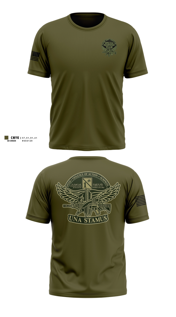 Faulkner County Sheriff’s Office Special Response Team Old School Cotton Shirt - 11