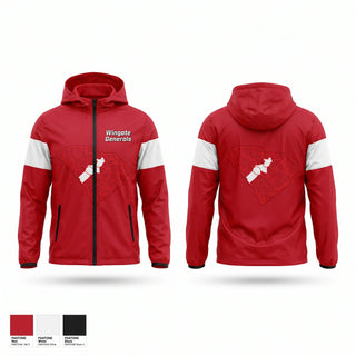 Windbreaker, Wingate Generals, Cheer, Teamtime, Team time, sublimation, custom sports apparel, team uniforms, spirit wear, spiritwear, sports uniforms, custom shirts, team store, custom team store, fundraiser sports, apparel fundraiser