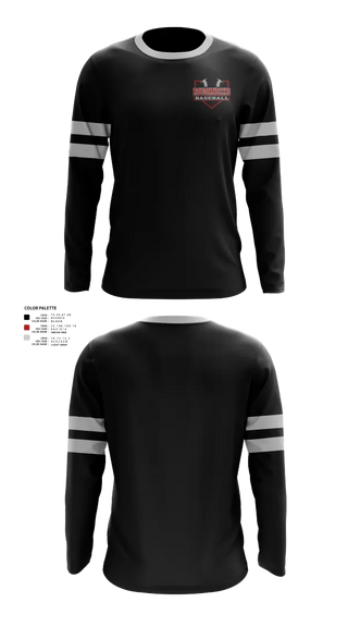 Long Sleeve Performance Shirt, Oklahoma Roughnecks, Baseball, Teamtime, Team time, sublimation, custom sports apparel, team uniforms, spirit wear, spiritwear, sports uniforms, custom shirts, team store, custom team store, fundraiser sports, apparel fundraiser