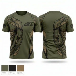 Short Sleeve Performance Shirt, Always beside you, EMS/EMT, Teamtime, Team time, sublimation, custom sports apparel, team uniforms, spirit wear, spiritwear, sports uniforms, custom shirts, team store, custom team store, fundraiser sports, apparel fundraiser