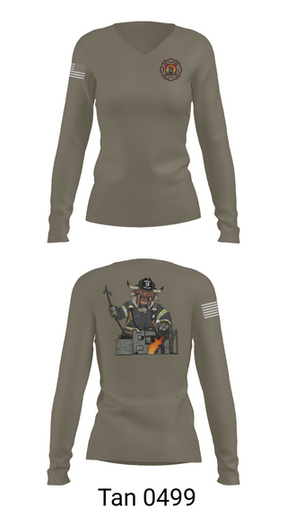 Womens Long Sleeve Vneck Shirt, Las positas, Fire Department, Teamtime, Team time, sublimation, custom sports apparel, team uniforms, spirit wear, spiritwear, sports uniforms, custom shirts, team store, custom team store, fundraiser sports, apparel fundraiser