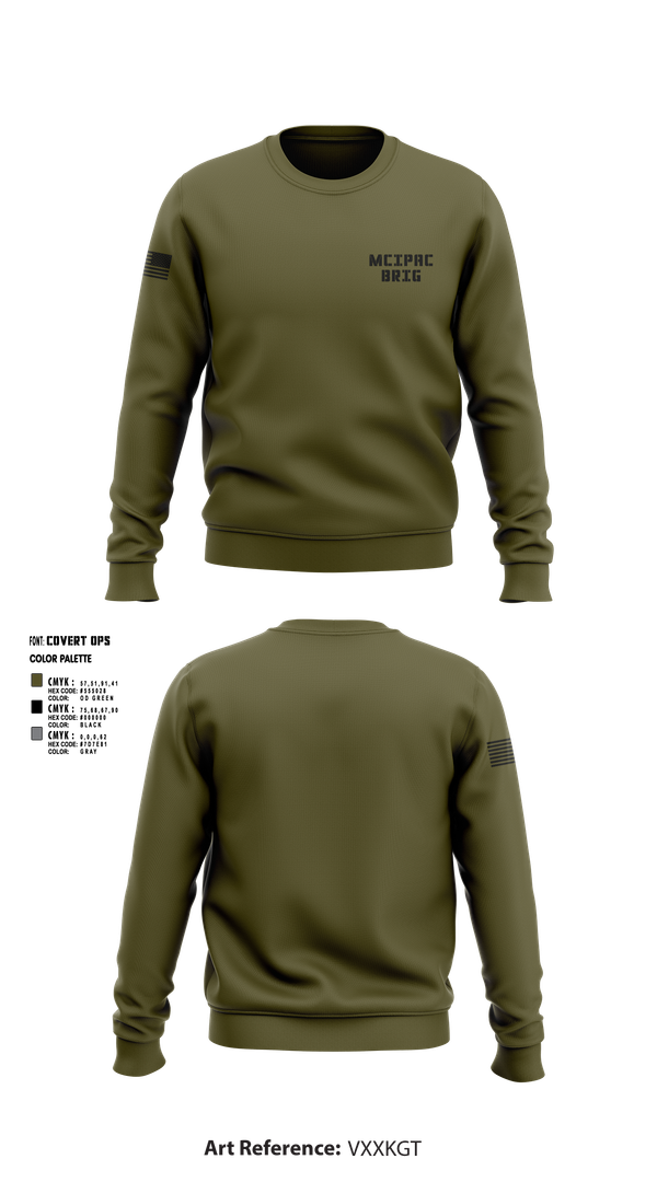 Crew Neck Sweatshirt, MCIPAC Brig, , Teamtime, Team time, sublimation, custom sports apparel, team uniforms, spirit wear, spiritwear, sports uniforms, custom shirts, team store, custom team store, fundraiser sports, apparel fundraiser
