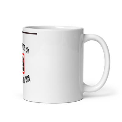 1-185th IN BN 23098536 White Glossy Mug - Large