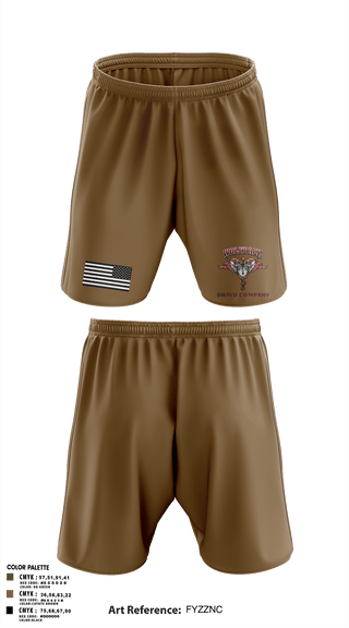 Athletic Shorts With Pockets, Bravo Company, MRBn, Fort Belvoir, Army, Teamtime, Team time, sublimation, custom sports apparel, team uniforms, spirit wear, spiritwear, sports uniforms, custom shirts, team store, custom team store, fundraiser sports, apparel fundraiser