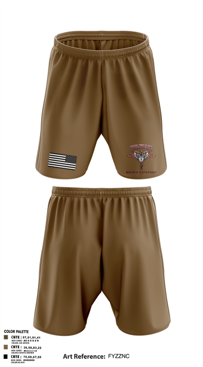 Bravo Company, MRBn, Fort Belvoir 16919105 Athletic Shorts With Pockets - 2