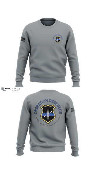 Crew Neck Sweatshirt, Operation Deep Blue, , Teamtime, Team time, sublimation, custom sports apparel, team uniforms, spirit wear, spiritwear, sports uniforms, custom shirts, team store, custom team store, fundraiser sports, apparel fundraiser
