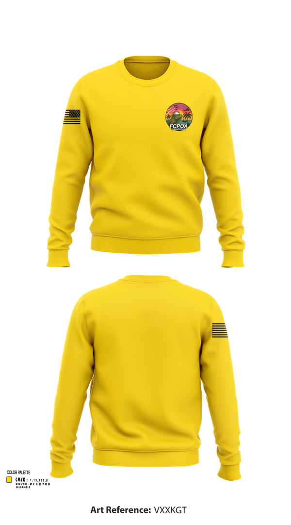 Crew Neck Sweatshirt, USSOUTHCOM FCPOA, , Teamtime, Team time, sublimation, custom sports apparel, team uniforms, spirit wear, spiritwear, sports uniforms, custom shirts, team store, custom team store, fundraiser sports, apparel fundraiser