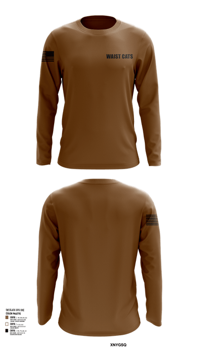 Waist Cats 7546636 Long Sleeve Performance Shirt 101