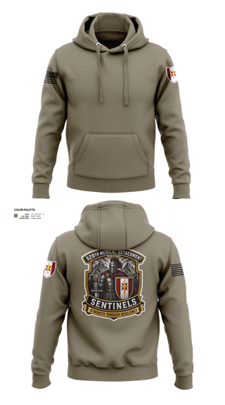 Hoodie, 528th MED DET COSC, Army, Teamtime, Team time, sublimation, custom sports apparel, team uniforms, spirit wear, spiritwear, sports uniforms, custom shirts, team store, custom team store, fundraiser sports, apparel fundraiser