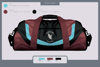 Duffle Bag, Cranes, Spirit Store, Teamtime, Team time, sublimation, custom sports apparel, team uniforms, spirit wear, spiritwear, sports uniforms, custom shirts, team store, custom team store, fundraiser sports, apparel fundraiser