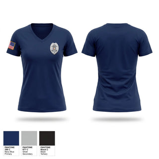 Womens Short Sleeve Vneck Shirt, Moncks Corner Police Department, Police, Teamtime, Team time, sublimation, custom sports apparel, team uniforms, spirit wear, spiritwear, sports uniforms, custom shirts, team store, custom team store, fundraiser sports, apparel fundraiser