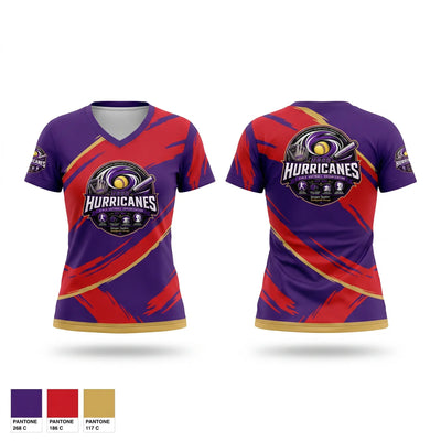 Hurricanes Women's Short Sleeve V-neck Shirt - 1