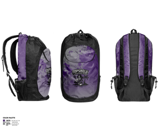 Gear Bag, Top Shelf Island LC, Men's Lacrosse, Teamtime, Team time, sublimation, custom sports apparel, team uniforms, spirit wear, spiritwear, sports uniforms, custom shirts, team store, custom team store, fundraiser sports, apparel fundraiser