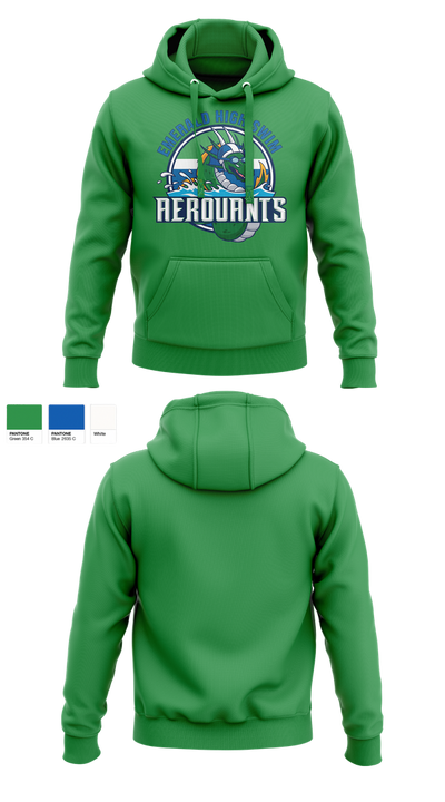 Emerald High Swim Aeroaunts 14114114 Hoodie - 2