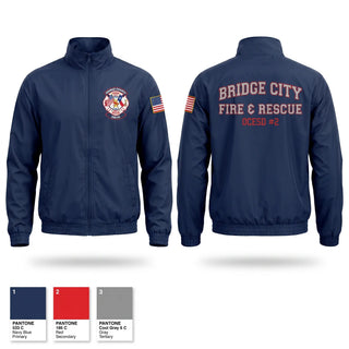 Windbreaker, Bridge City Fire Department, Fire Department, Teamtime, Team time, sublimation, custom sports apparel, team uniforms, spirit wear, spiritwear, sports uniforms, custom shirts, team store, custom team store, fundraiser sports, apparel fundraiser