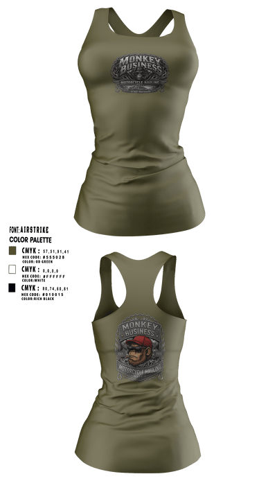 Monkey Business Motorcycle Hauling 21816516 Tank Top - 29