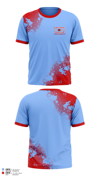 Short Sleeve Performance Shirt, Bon Homme Cavaliers Cross Country, Cross Country, Teamtime, Team time, sublimation, custom sports apparel, team uniforms, spirit wear, spiritwear, sports uniforms, custom shirts, team store, custom team store, fundraiser sports, apparel fundraiser