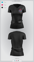 MadBatters Softball 15479950 Women's Short Sleeve V-neck Shirt - 3