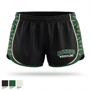 Womens Shorts, Ramapo Raiders, Wrestling, Teamtime, Team time, sublimation, custom sports apparel, team uniforms, spirit wear, spiritwear, sports uniforms, custom shirts, team store, custom team store, fundraiser sports, apparel fundraiser