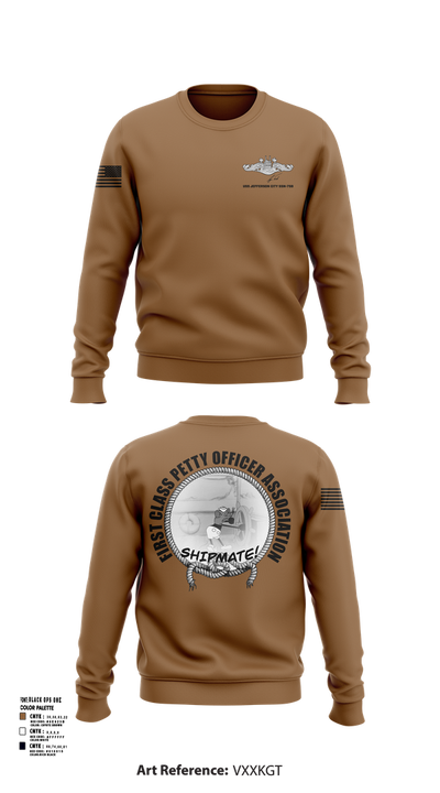 USS Jefferson City FCPOA Crew Neck Sweatshirt - 4