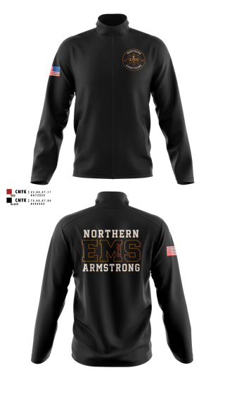 Fleece Jacket, Northern Armstrong EMS, EMS/EMT, Teamtime, Team time, sublimation, custom sports apparel, team uniforms, spirit wear, spiritwear, sports uniforms, custom shirts, team store, custom team store, fundraiser sports, apparel fundraiser