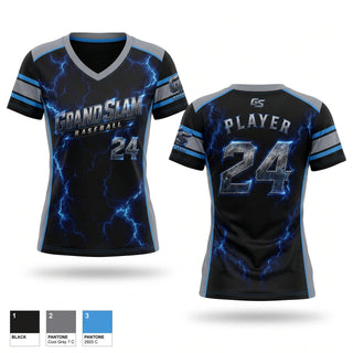 Womens Short Sleeve Vneck Shirt, Grand slam baseball, Baseball, Teamtime, Team time, sublimation, custom sports apparel, team uniforms, spirit wear, spiritwear, sports uniforms, custom shirts, team store, custom team store, fundraiser sports, apparel fundraiser
